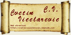Cvetin Vicelarević vizit kartica